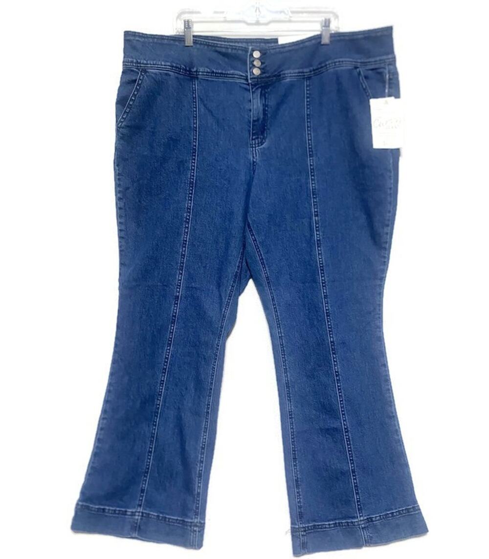 Cato Est 1946 Curvy Bootcut Jeans Women's Plus Size 22W Dark Wash NWT